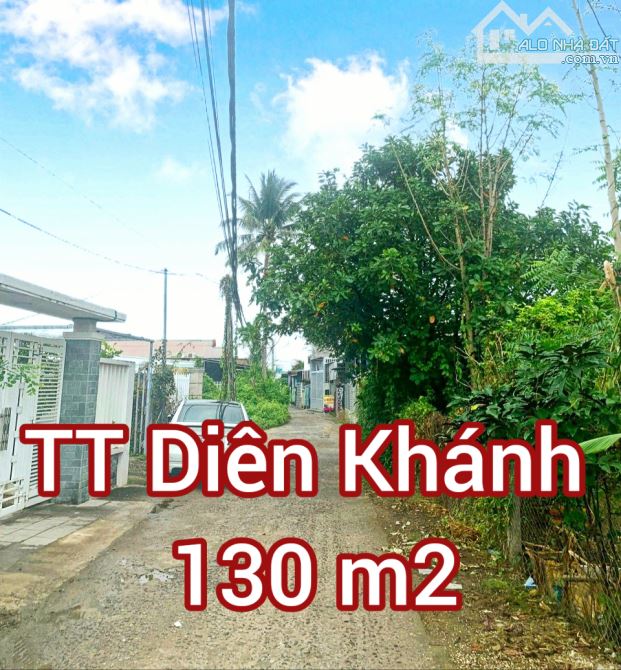 "Bán đất thổ cư trung tâm thị trấn Diên Khánh đường 5m, cách Quốc Lộ 1 hơn 200m.   - Khu d