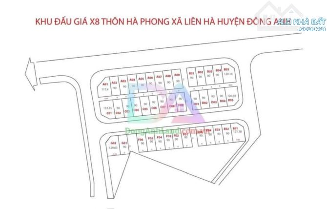 SIÊU PHẨM ĐẤU GIÁ XÃ LIÊN HÀ - X8 HÀ PHONG 90M MẶT TIỀN GẦN 6. CHỈ 5X TRIỆU - 1