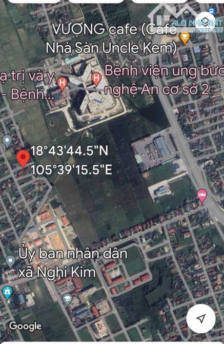 Bán ô đất ở xóm 5, xã Nghi Kim, tp Vinh   - Diện tích 111,8m2 - Đất rộng 7m - Đường rộng 3