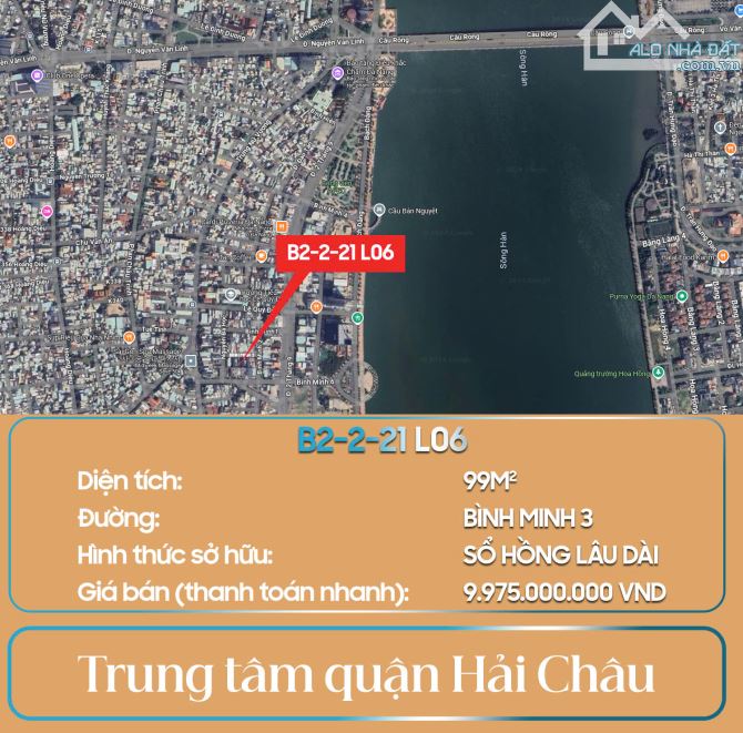 BÁN CẶP ĐẤT TRUNG TÂM HẢI CHÂU - ĐƯỜNG BÌNH MÌNH - KHU VỰC ĐẮT ĐỎ CỦA TP - 2