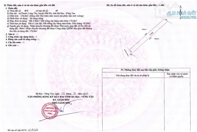 500m2-160tc đường nhựa PLT - Đất Đỏ. Cách biển Lộc An 5km - 6