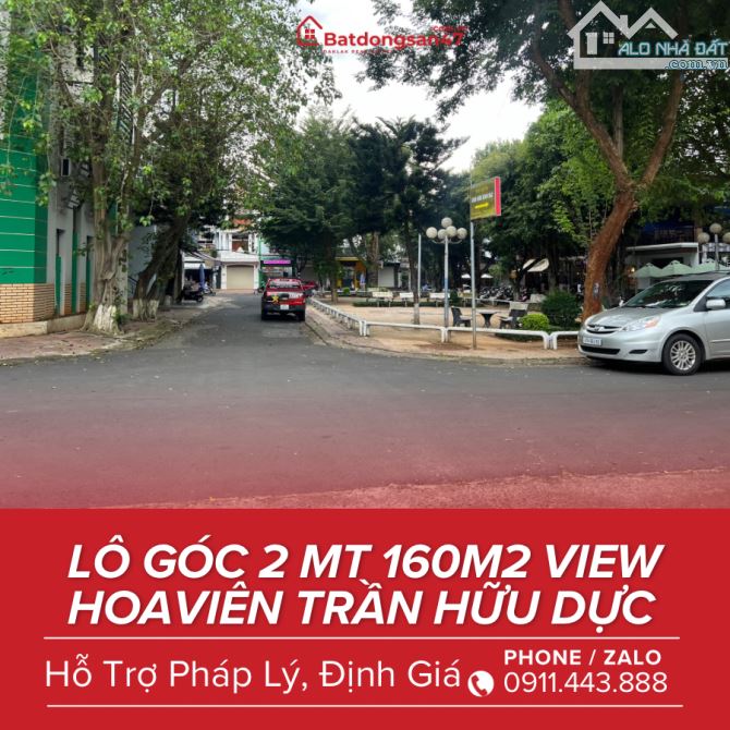 💥BÁN LÔ GÓC 2MT VIEW HOA VIÊN TRẦN HỮU DỰC