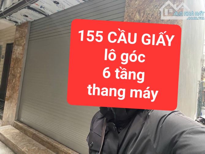 ngõ 155 CẦU GIẤY - 6 tầng, thang máy - căn góc - thiết kế thông sàn -