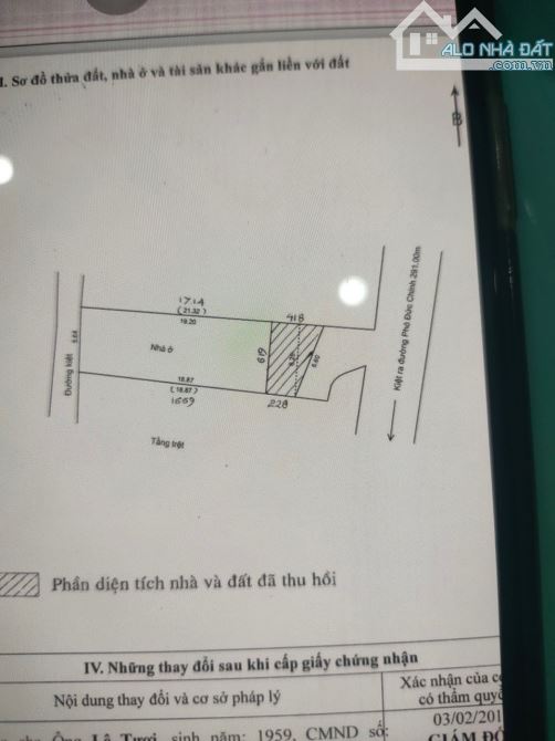 CẦN BÁN LÔ ĐẤT ĐƯỜNG CHÍNH HŨU GIÁ TỐT 100M MT6M ( 7,5 TỈ )