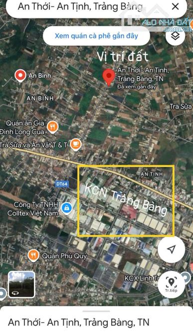 Vị trí Siêu đẹp giá Siêu Ngộp bán đất tặng nhà 325m2 ngay Ngã 4 An Bình,TX Trảng Bàng 600