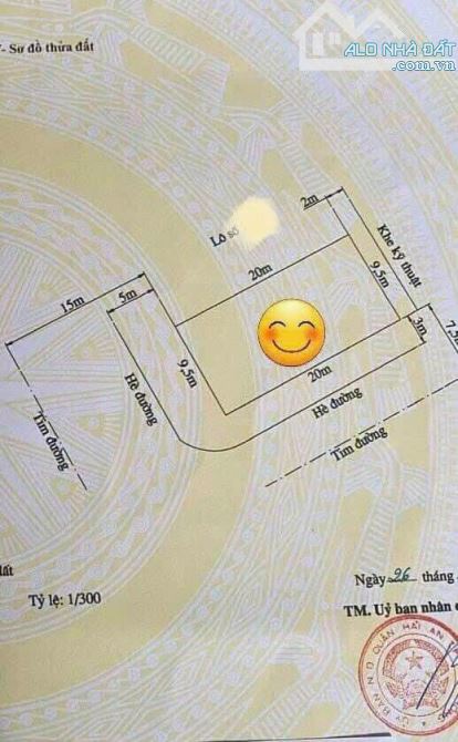 Lô góc mặt đường đôi 30m lô 16 Lê Hồng Phong - Xây 7 tầng (190m2; Ngang 9.5m) - Đinh Trịnh