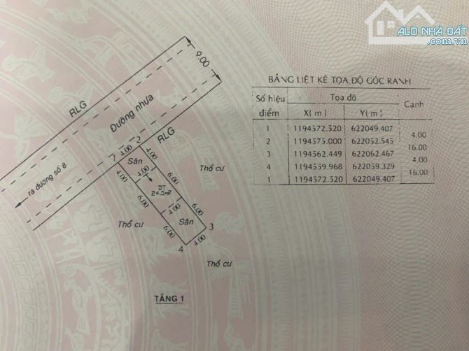 Bán đất đường số 8 gần chợ Long Phước Quận 9 TP Thủ Đức (64m2) 2.3 tỷ - 3