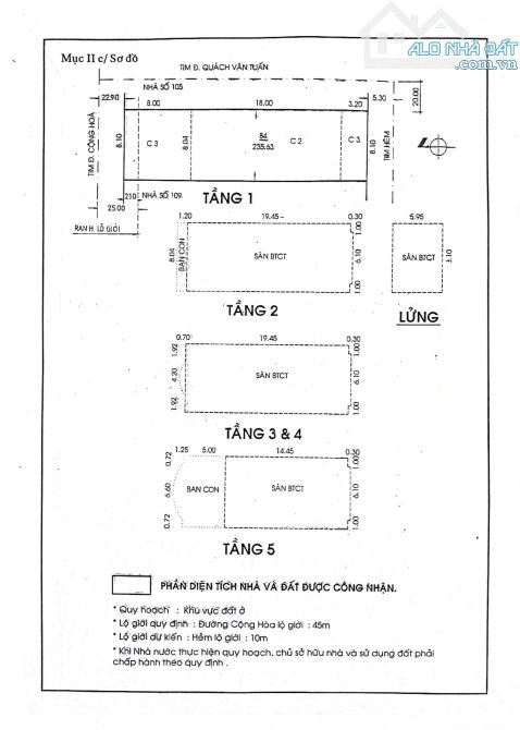 Bán tòa nhà 107 Cộng Hòa, phường 12, Tân Bình. DT: 8.1*30M. 7 tầng. Chỉ: 88 tỷ - 4