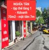 tập thể tầng 1 - NGHĨA TÂN - kinh doanh - 70m2, mặt tiền 7m -