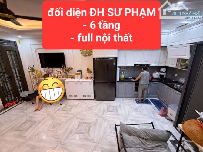 đối diện ĐH SƯ PHẠM - 6 tầng - full nội thất chất lượng -