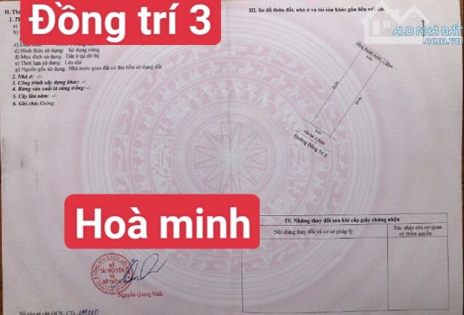 Chủ cần thanh khoản bán gấp Đồng Trí 3 Hoà Khánh Nam Liên Chiểu