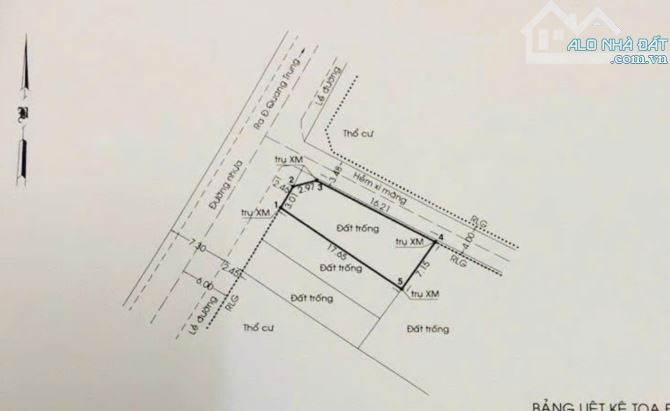 Bán nhà 1trục kinh doanh gần st Emart Phan Huy Ích, P14, Gò Vấp. Góc 2 MT 6x18m, CN 108m, - 1