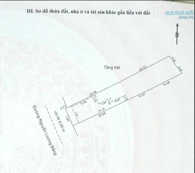 Cần bán lô MT 405m2 mặt tiền Nguyễn Lương Bằng-Liên Chiểu-Đà Nẵng tặng ngay nhà cấp 4 - 1