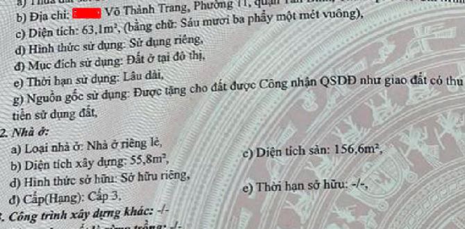 Bán nhà hẻm ô tô  Võ Thành Trang, Tân Bình, 3 tầng 4.2x16, chỉ 5 tỷ hơn - 2