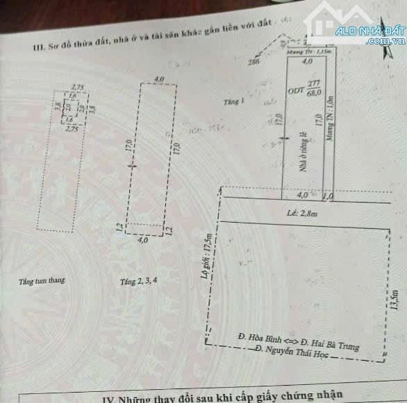 BÁN NHÀ 1 TRỆT 4 LẦU ĐƯỜNG THÁI HỌC ( NGAY CHỢ ĐÊM) - 2