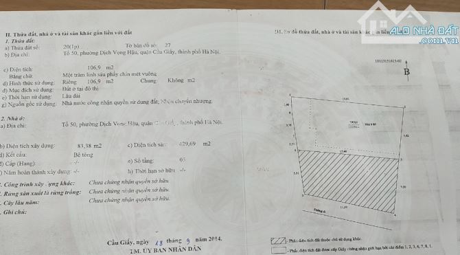 SIÊU HIẾM NHÀ LÔ GÓC 3 THOÁNG Ở DỊCH VỌNG HẬU 110m 5 TẦNG 7.4m MT Ở VÀ CHO THUÊ 50TR/THÁNG - 4