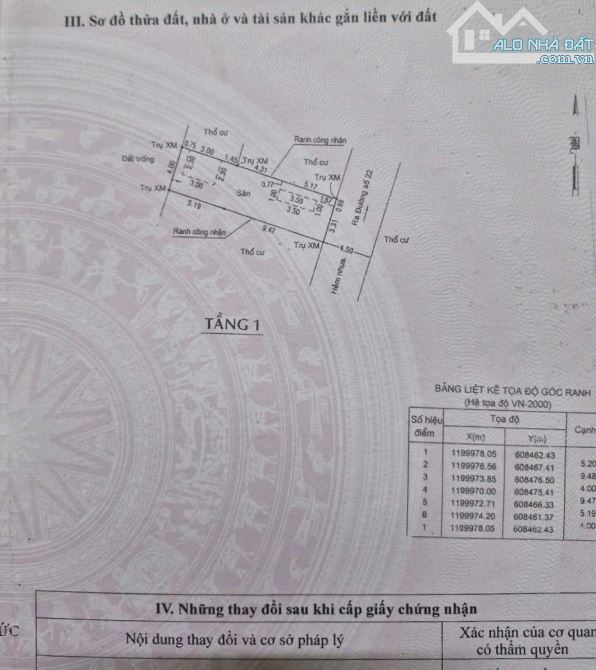 BÁN ĐẤT HẺM 22A, ĐƯỜNG 22, P.LINH ĐÔNG, TP.THỦ ĐỨC, DT: 4x14.6, TC100%, SHR, GIÁ 4,6 TỶ - 6