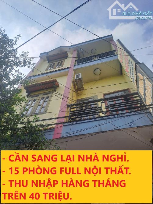 CẦN SANG LAI NHÀ NGHỈ 15 PHÒNG ĐANG HOẠT ĐỘNG.