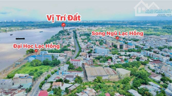 Bán đất mặt tiền đường ven sông Đồng Nai, phường Bửu Long 132m2 ngang 9.8m giá 7,7 tỷ