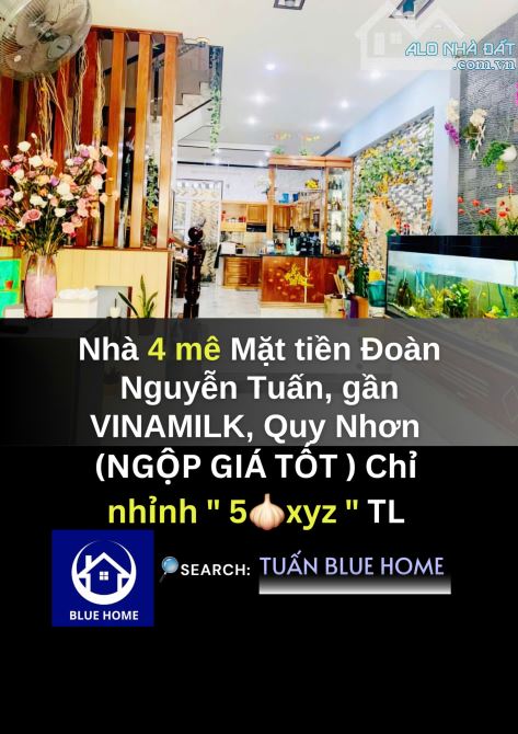 (NGỘP SÂU)Bán Nhà 4 mê Mặt Tiền Đường Đoàn Nguyễn Tuấn, 79m2, Quy Nhơn 5tyxyz