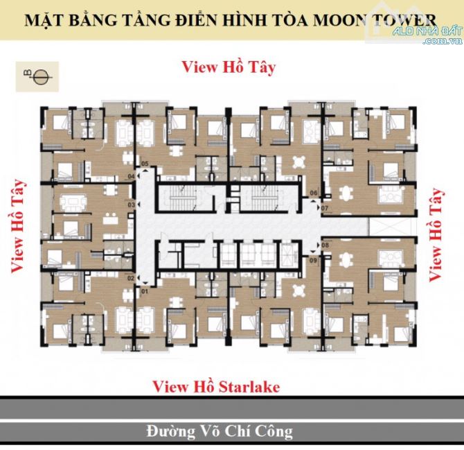 Bán CHCC HDI Võ Chí Công 2 ngủ tầng cao view Hồ Tây trực diện 7,55 tỷ có TL - 3