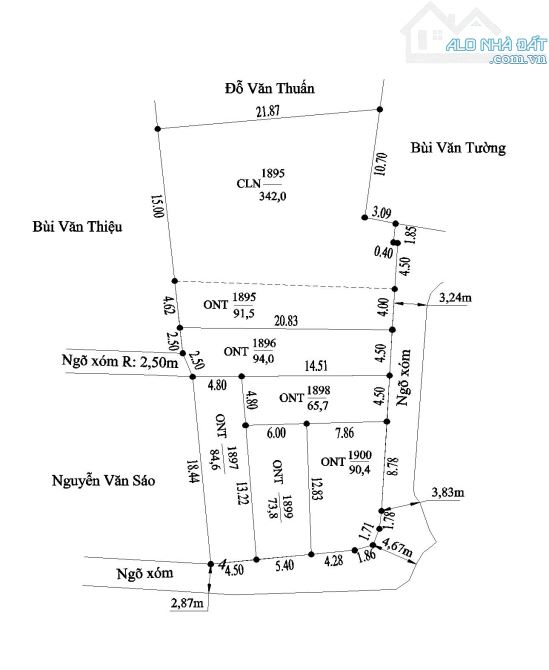 Bán lô Đất Đại Trà, Đông Phương, Kiến Thụy, Hải Phòng  - Diện tích : 65.7 m2 - 8