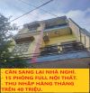 CẦN SANG LAI NHÀ NGHỈ 15 PHÒNG ĐANG HOẠT ĐỘNG.