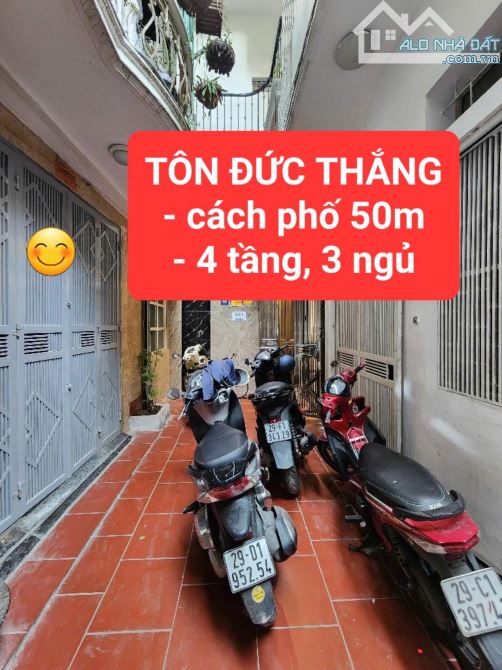 TÔN ĐỨC THẮNG - cách phố 50m - 4 tầng, 3 ngủ - 33m2 chỉ 5,65 tỷ -