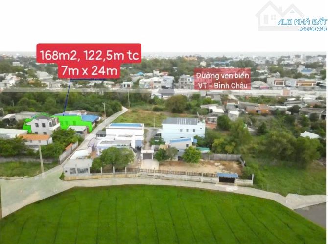 Bán Đất 7x24m Phước Hải - Hẻm Ô Tô - View Núi Đẹp - Phù Hợp Second Home