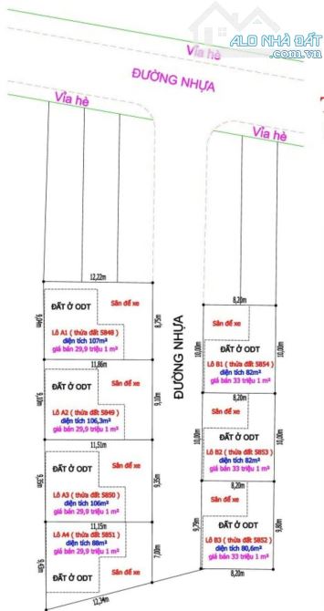 Bán 7 lô đất biệt thự, hẻm Nguyễn Thị Minh Khai p.Tân Đông Hiệp kế Ngã Tư Chiêu Liêu - 1