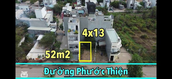 Lô đất mặt tiền đường phước thiện DT 52m khu vip - 1