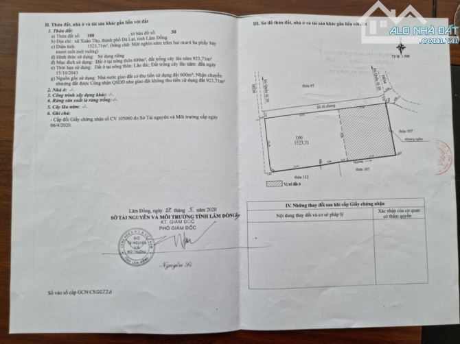 1523m2 có sẵn 600m2 thổ cư tại Xuân Thọ- Đà Lạt, cách Ql 50m, , view rừng thông - 8