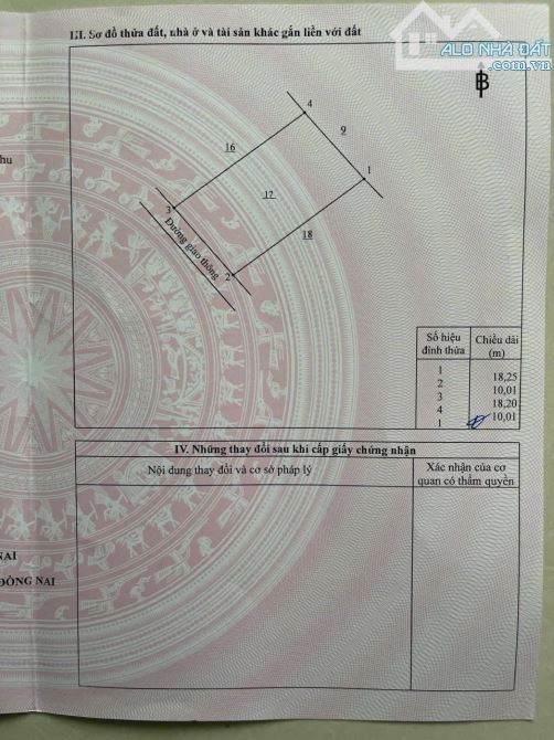 10m 920 triệu Khu 15 Long Đức. Long thành. Đồng Nai. Sau lưng KCN Long Đức. - 1