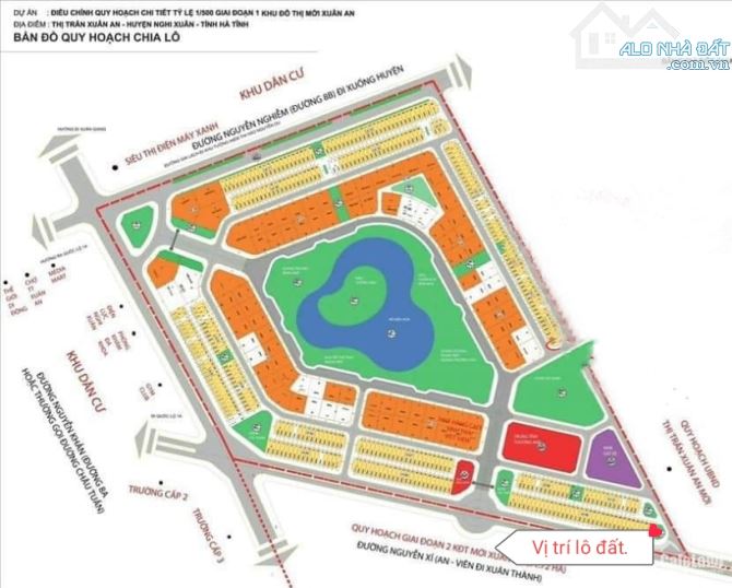 Bán gấp Đất liền kề Khu Đô thị XUÂN AN GREEN PARK: 6x20=120m2 - 1