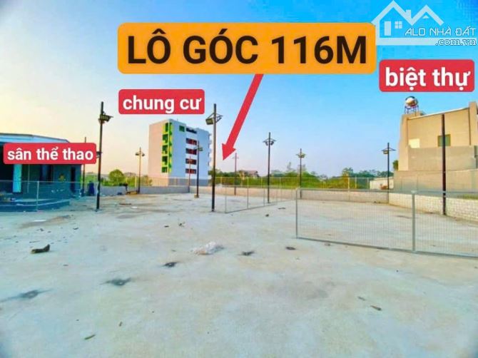 bán lô góc 116m kinh doanh đông đúc, tại khu công nghệ cao hòa lạc