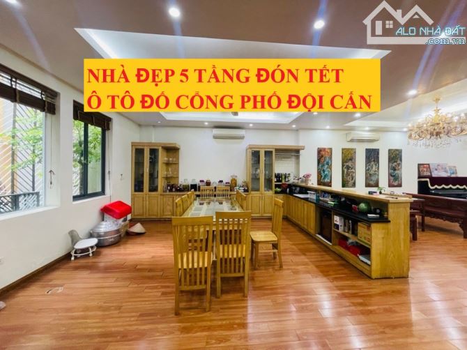 NHÀ ĐẸP 5 TẦNG ĐÓN TẾT, Ô TÔ ĐỐ CỔNG PHỐ ĐỘI CẤN