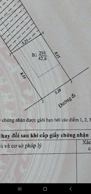 Bán đất Ngọc Đại, Đại Mỗ, Nam Từ Liêm 43m2, mặt tiền 5,2m, 6,5 tỷ