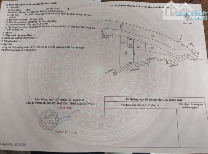Cần bán lô đất phường 7 thành phố Đà Lạt - 1
