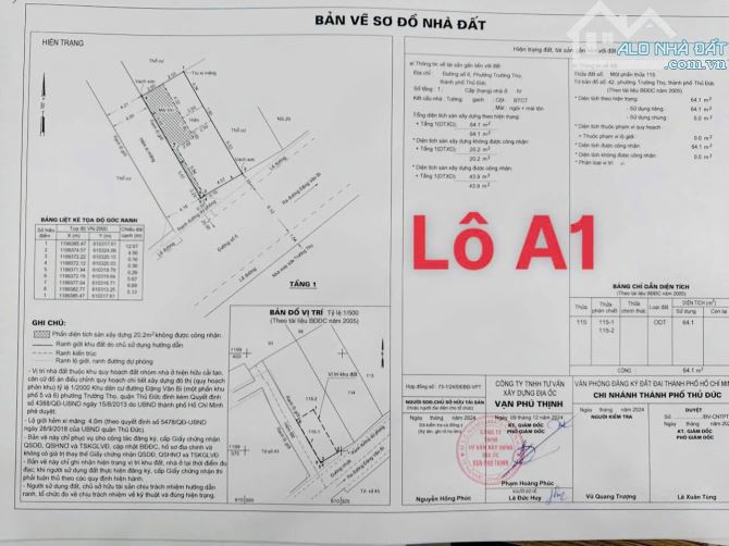 Hàng phân lô F0 - mặt tiền đường số 6 Đặng Văn Bi 64m2 ngang 5m giá 6.5 tỷ - 1