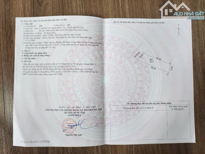 84.5m2 Trục chính đường nhựa Phú Cát , gần hồ , đường thông rộng gần khu Công Nghệ Cao - 1