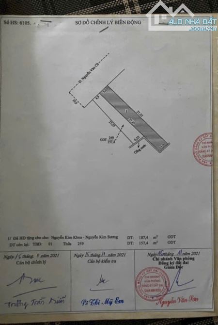 Bán đất có nhà cấp 4 vị trí đẹp mặt tiền Nguyễn Văn Cừ gần ngã 4 Mậu Thân TDT 157m2 ODT - 2