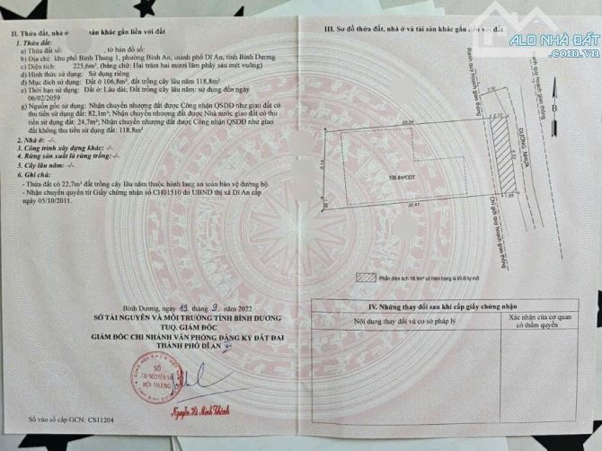Đất gần chợ Bình An, Bình An Tp Dĩ An - 7