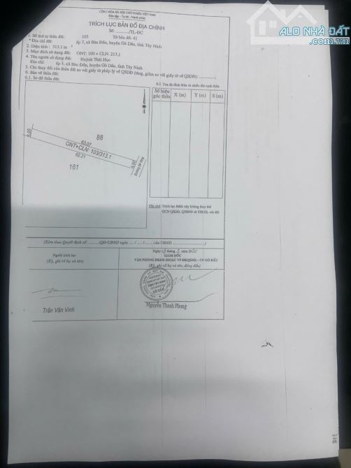 Bán đất Tây Ninh gần chợ Bàu Đồn 2 mảnh dính liền nhau, mặt tiền đường bê tông, DT: 1700m2 - 6