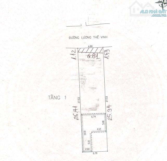 Bán lô đất MT đường Lương Thế Vinh gần biển phù hợp xây Căn Hộ , Dt 178m2 giá 11ty