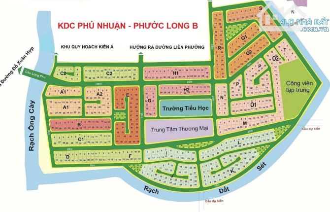 Cần bán đất nền đẹp, đối diện trường Mẫu giáo, diện tích 338m² nằm trong KDC Phú Nhuận, Q9 - 3