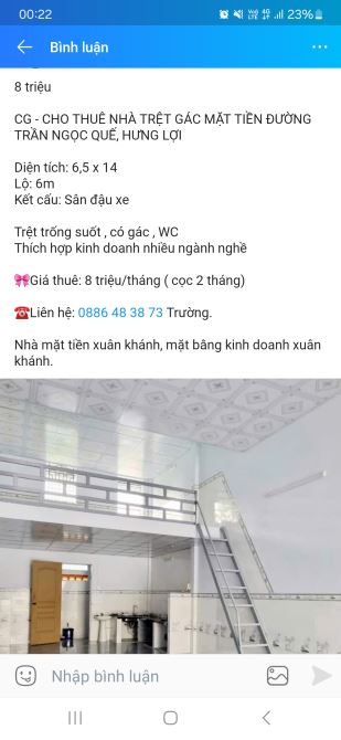 Nhà mặt tiền Trần Ngọc Quế kinh doanh tự do - 1