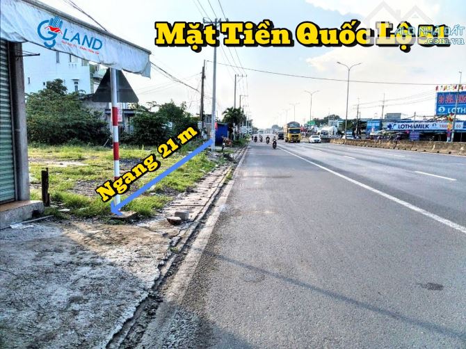 BÁN LÔ ĐẤT MẶT TIỀN Quốc Lộ 51 Gần Cty Bột Ngọt VEDAN & Sân Bay Quốc Tế - Long Thành - 1