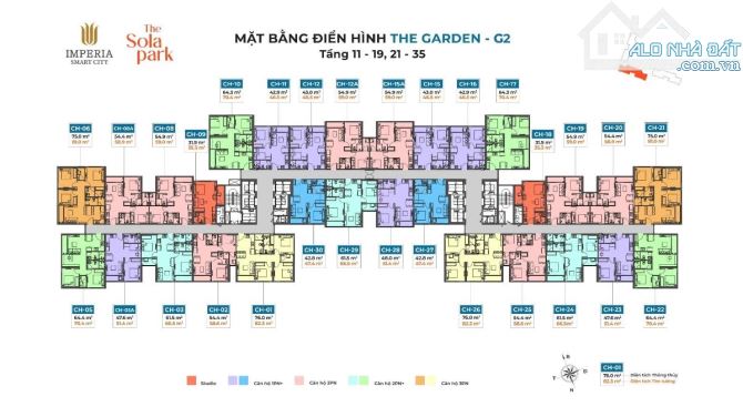 Bán căn hộ studio 47.4m2Tòa G2 Imperia The Solar Park Smart City Tây Mỗ  Giá  3.4 tỷ - Đầy - 1