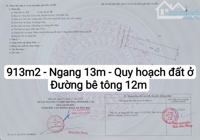 916m2 ngang 13.6mét quy hoạch đất ở, SHR, GIÁ CHỈ 160 Triệu- CHỦ NGỘP BÁN GẤP - 2