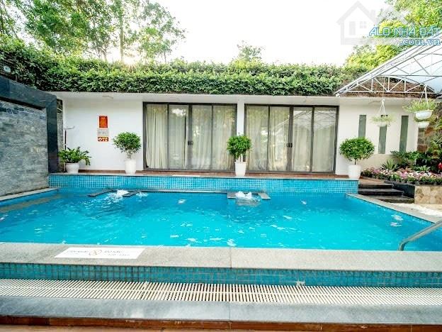 Biệt thự Flamingo Đại Lải. 323m2 1 tầng mặt tiền 14m 9,5 tỷ BT nghỉ dưỡng có bể bơi sân vư - 2